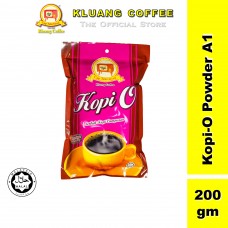 Kluang Black Coffee Cap Televisyen Kopi-O Powder Grade A1 (200gm)